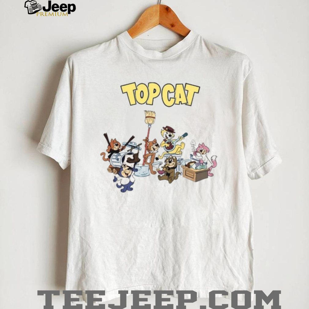 Top Cat Alley Cartoon Band Nostalgia T Shirt Top Cat Alley Cartoon Band Nostalgia T Shirt