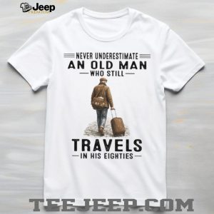 Traveling Old Man 80s Retirement Travel T Shirt