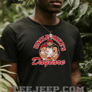 Uncle Mikes Daycare Cincinnati Baseball Fan Family T Shirt