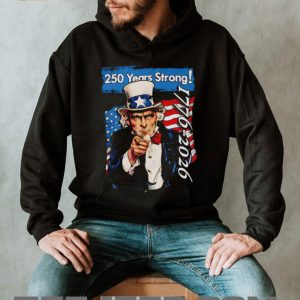 Uncle Sam 250 Years Strong 1776 to 2026 Patriotic T Shirt