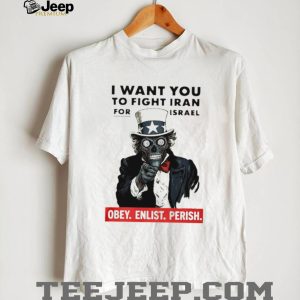 Uncle Sam Zombie Political Satire I Want You To Fight Iran T Shirt