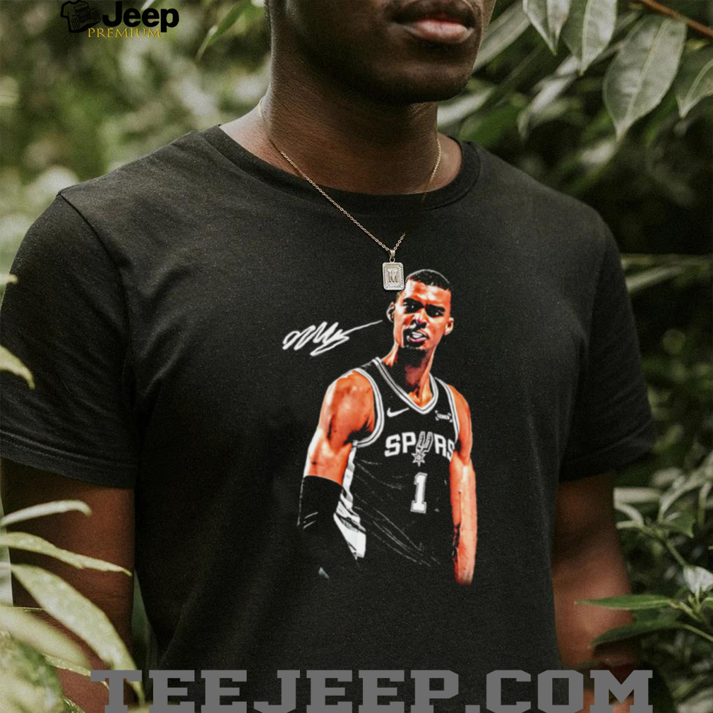 Victor Wembanyama San Antonio Spurs Signature Graphic T Shirt Victor Wembanyama San Antonio Spurs Signature Graphic T Shirt