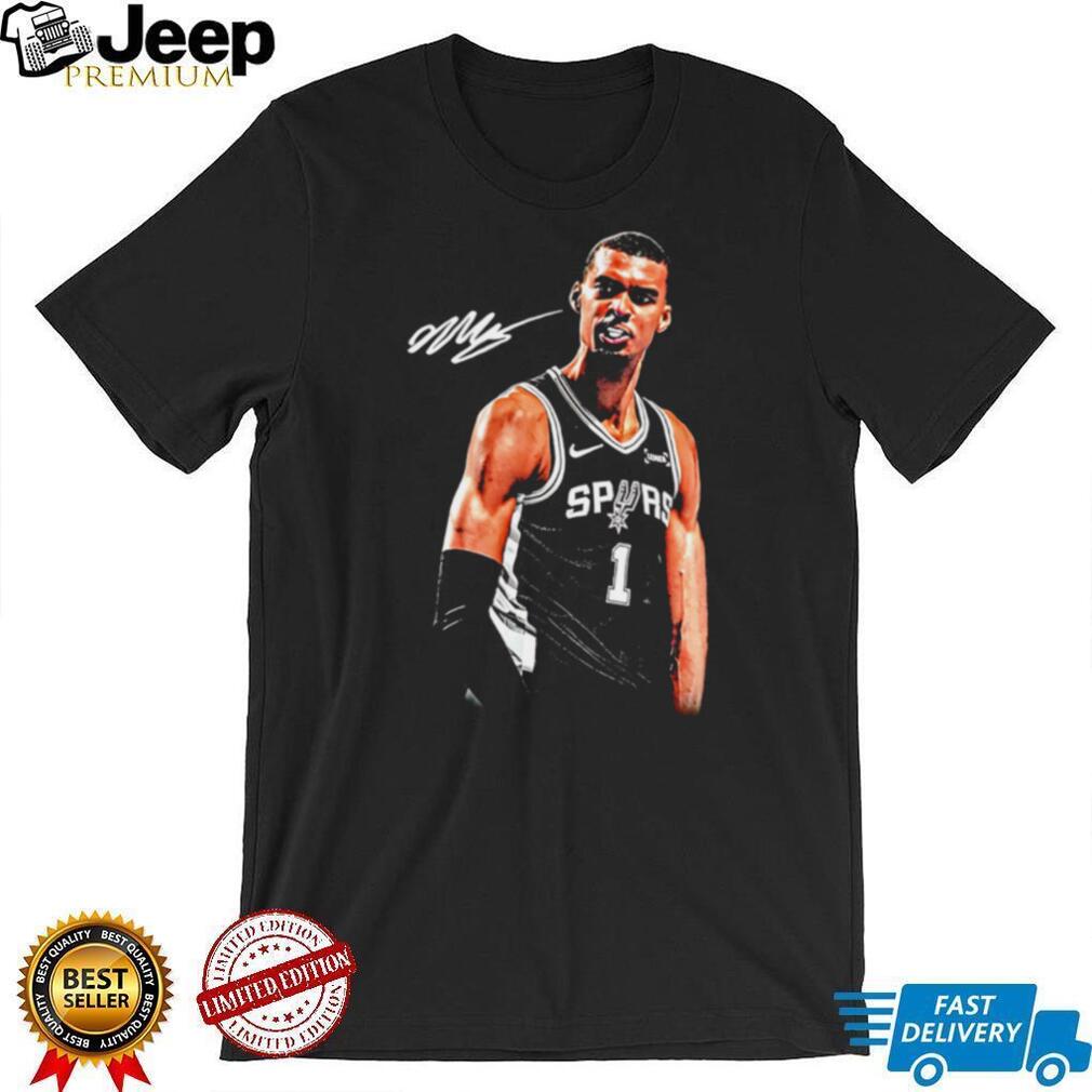 Victor Wembanyama San Antonio Spurs Signature Graphic T Shirt Victor Wembanyama San Antonio Spurs Signature Graphic T Shirt