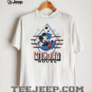 Vintage Mickey Mouse Soccer Action Sports Graphic T Shirt