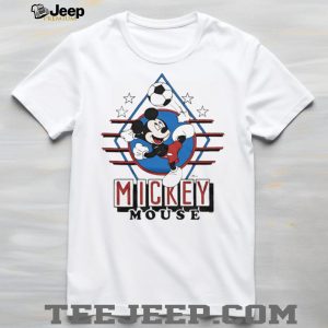 Vintage Mickey Mouse Soccer Action Sports Graphic T Shirt