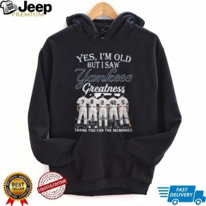 Vintage Yankees Greatness Legends T Shirt Thank You For The Memories T Shirt