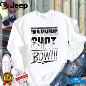 Warning Shot Bow Palm Tree Tropical Graphic T Shirt