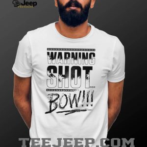 Warning Shot Bow Palm Tree Tropical Graphic T Shirt