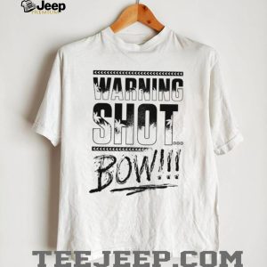 Warning Shot Bow Palm Tree Tropical Graphic T Shirt