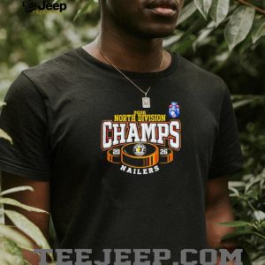 Wheeling Nailers 2026 North Division Champs Hockey T Shirt
