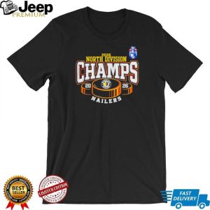 Wheeling Nailers 2026 North Division Champs Hockey T Shirt