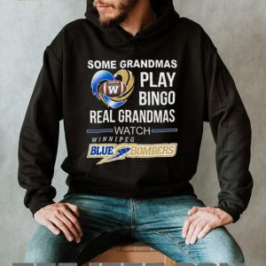 Winnipeg Blue Bombers Real Grandmas Football Fan T Shirt