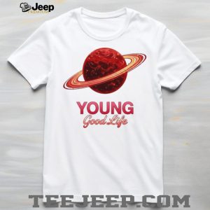 Young Good Life Red Saturn Planet Astronomy Graphic T Shirt Young Good Life Red Saturn Planet Astronomy Graphic T Shirt