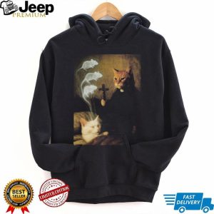 Catholic Priest Cat Exorcising Mouse Spirit Funny Pet T Shirt