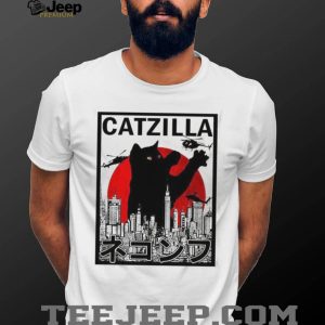 Catzilla Japanese Kaiju Monster Graphic T Shirt