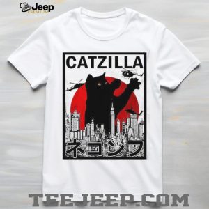 Catzilla Japanese Kaiju Monster Graphic T Shirt