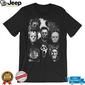 Classic Horror Movie Characters Collage Vintage Style T Shirt Classic Horror Movie Characters Collage Vintage Style T Shirt