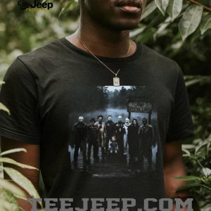 Classic Horror Movie Villains Camp Crystal Lake Group T Shirt