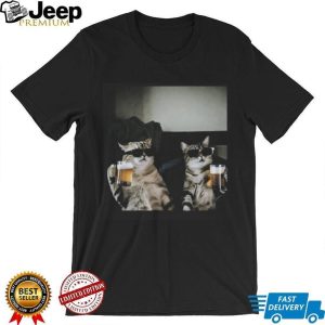 Cool Cats Drinking Beer Sunglasses Party Aesthetic Funny T Shirt Cool Cats Drinking Beer Sunglasses Party Aesthetic Funny T Shirt