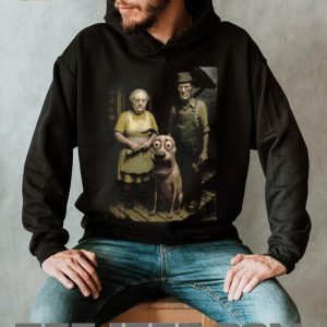 Courage The Cowardly Dog Gothic Farmhouse Unisex T Shirt
