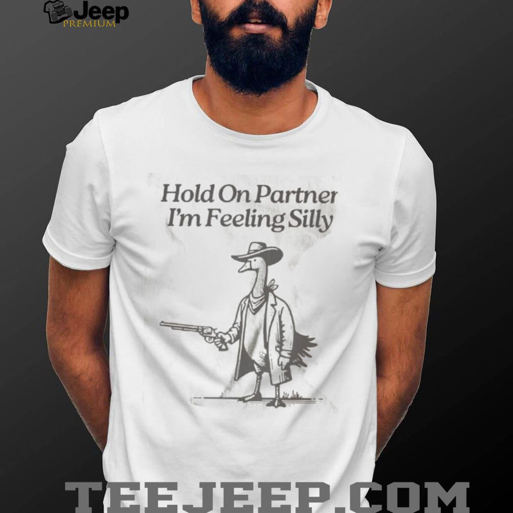 Cowboy Goose Hold On Partner Funny Western Meme T Shirt Cowboy Goose Hold On Partner Funny Western Meme T Shirt