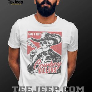 Cowboy Killers Skeleton Smoking Western Aesthetic Graphic T Shirt