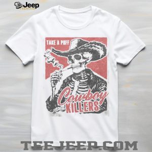 Cowboy Killers Skeleton Smoking Western Aesthetic Graphic T Shirt