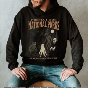 Cryptid National Parks Protect Nature Vintage Style T Shirt