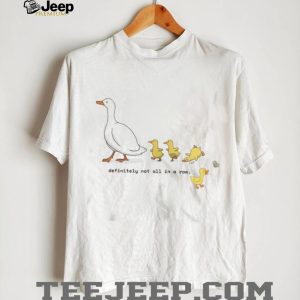 Cute Ducklings Not In A Row Funny Animal Graphic T Shirt