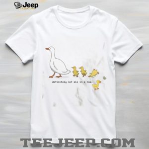 Cute Ducklings Not In A Row Funny Animal Graphic T Shirt