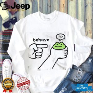 Cute Frog Behave No Funny Toad Meme Animal Graphic T Shirt Cute Frog Behave No Funny Toad Meme Animal Graphic T Shirt