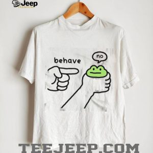 Cute Frog Behave No Funny Toad Meme Animal Graphic T Shirt