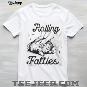 Cute Rolling Fatties Funny Chubby Cat Massage Comfort Colors T Shirt