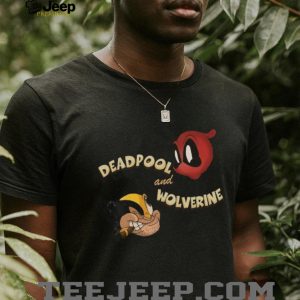 Deadpool and Wolverine Retro Cartoon Parody Style Graphic T Shirt
