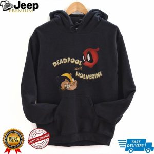 Deadpool and Wolverine Retro Cartoon Parody Style Graphic T Shirt