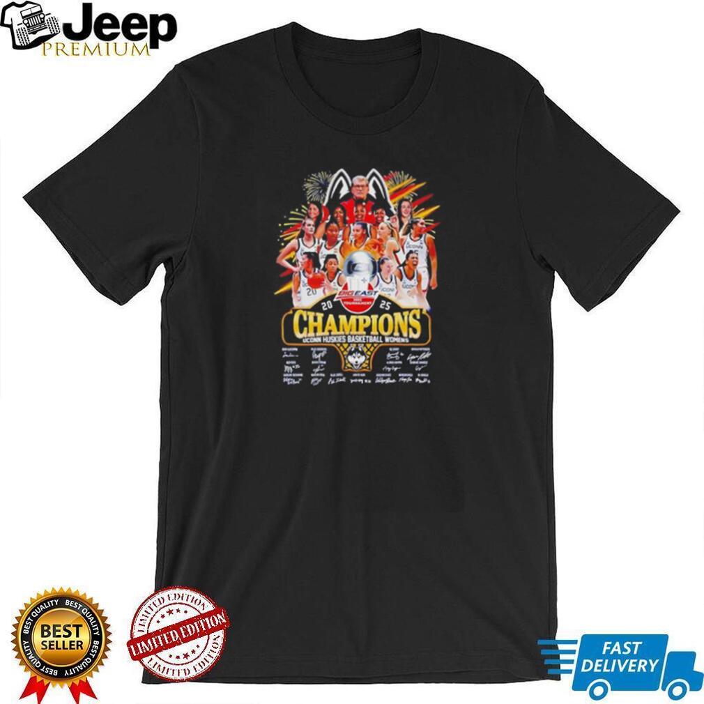 Big East Tournament 2025 Champions Uconn Huskies Women S Basketball Shirt