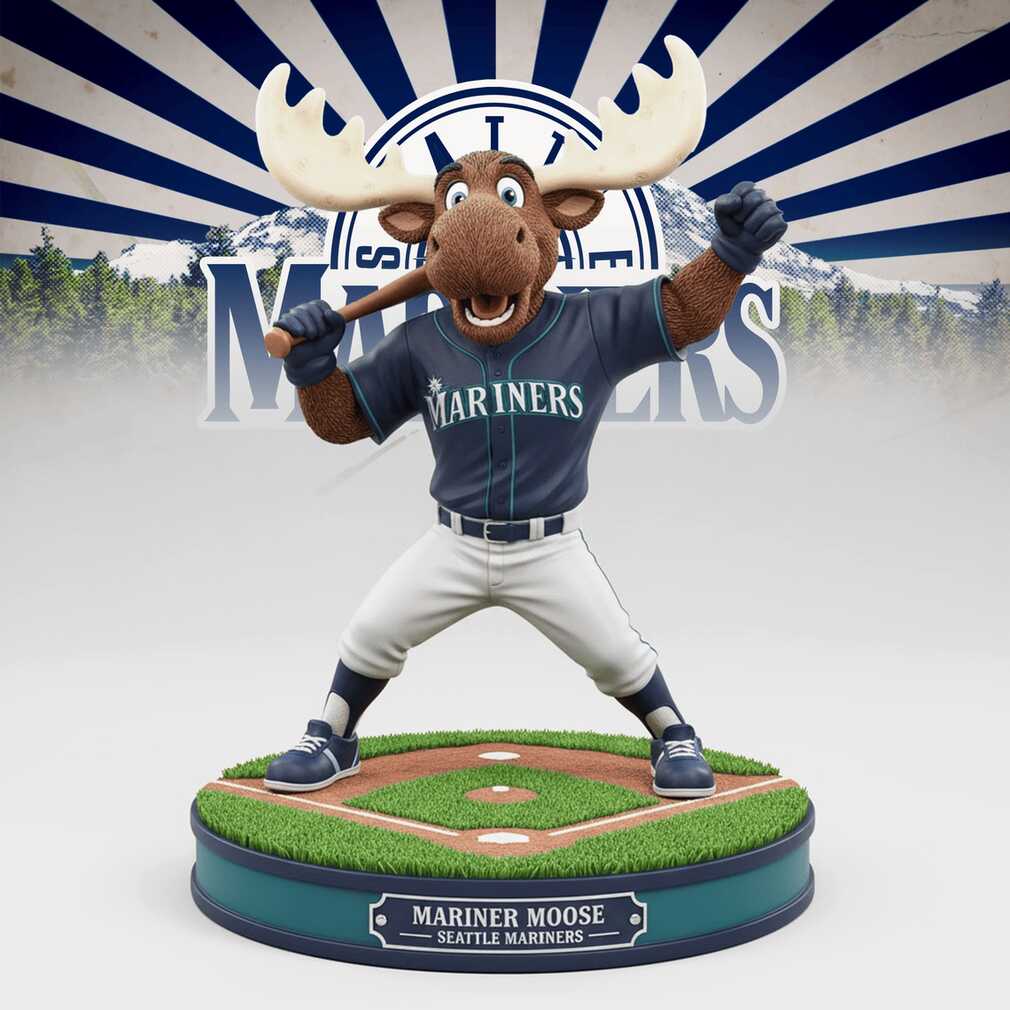 Seattle Mariners Mariner Moose Bobblehead Ornament First Image