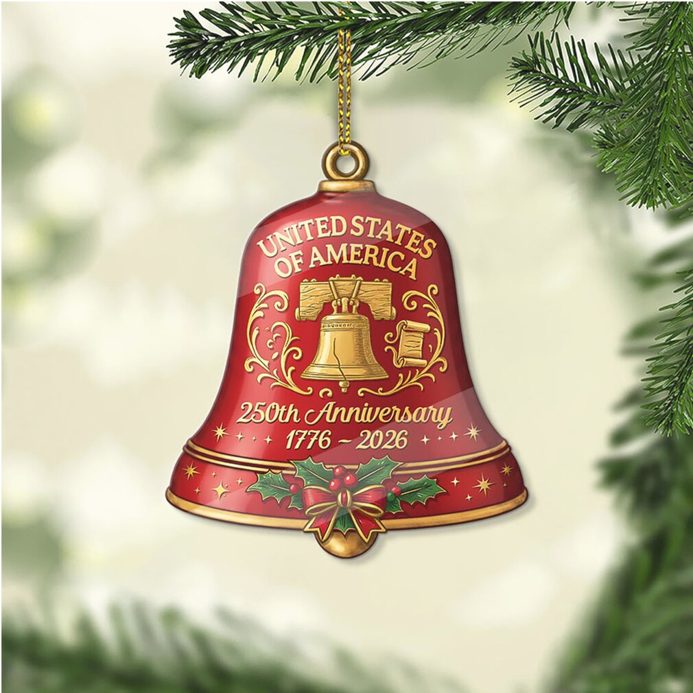 250 Years USA Acrylic Ornament United States 1776–2026 Bell Ornament Christmas Décor 250 Years USA Acrylic Ornament United States 1776–2026 Bell Ornament Christmas Décor
