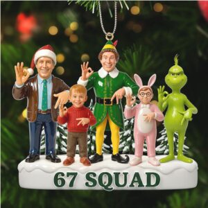 67 SQUAD Christmas Movie Character Acrylic Ornament