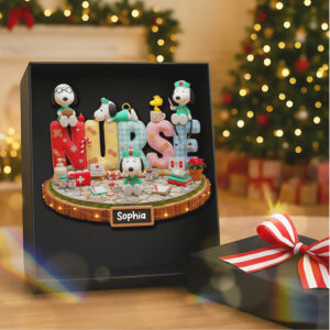 Acrylic Bookish Pumpkin Apple Ornament