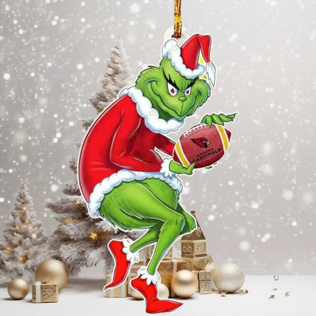 Arizona Cardinals X Grinch NFL Christmas Tree Decorations Ornament Arizona Cardinals X Grinch NFL Christmas Tree Decorations Ornament