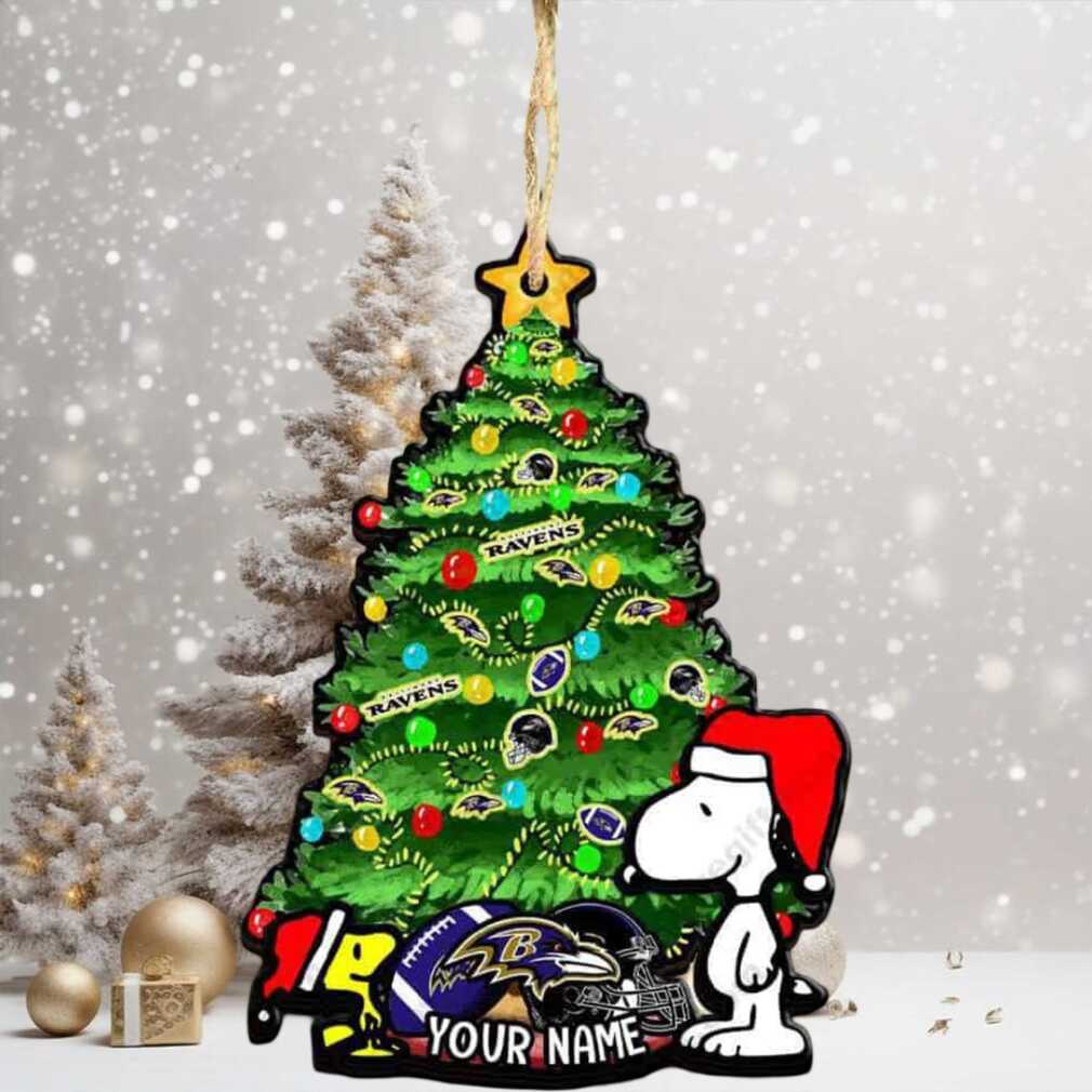 Baltimore Ravens X Snoopy NFL Christmas Tree Decorations Ornament Baltimore Ravens X Snoopy NFL Christmas Tree Decorations Ornament