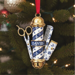 Barber's Essentials Ornament Personalized Gifts For Barber 01PGLU111025