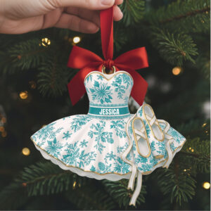 Blooming Ballet Dress Ornament Personalized Gifts For Ballerina 02PGLU111025