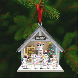 Boss' Magical Pain Makers Personalized Unicorn Ornament