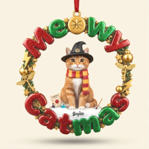 Cat Lover Ornament Custom Photo Gift For Cat Lover Christmas Ornament 07TOTI061125