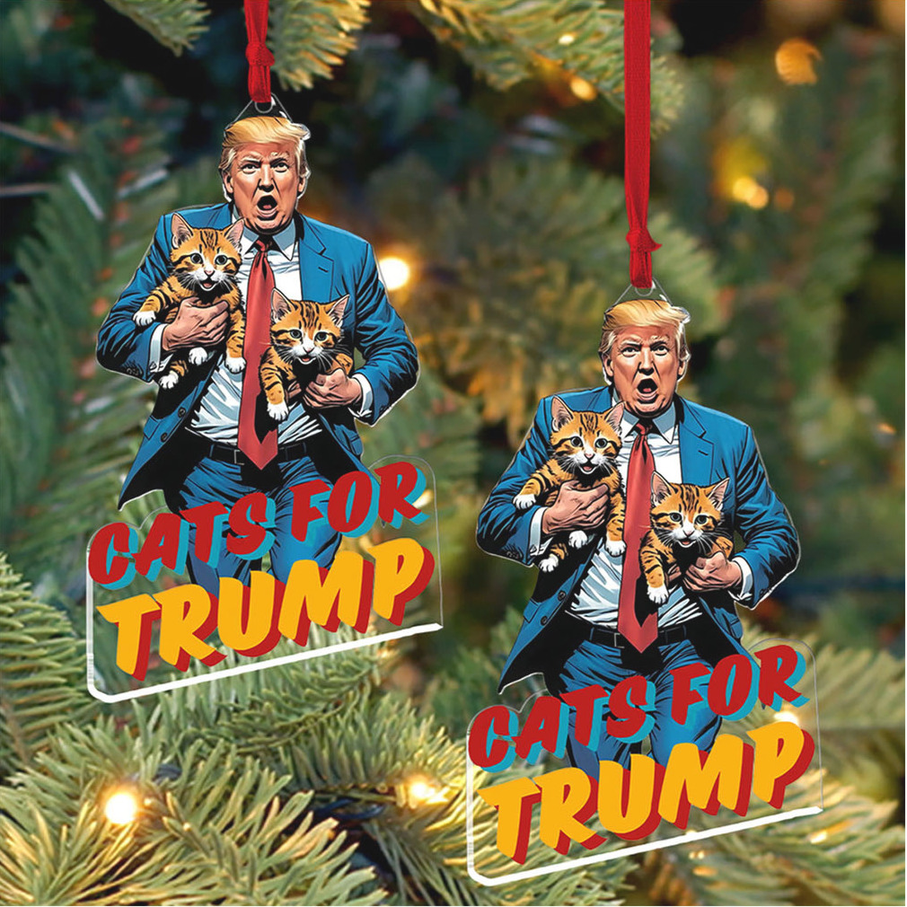 Cats For Trump, Christmas Trump Acrylic Ornament, Perfect for Car & Christmas Tree Decor Cats For Trump, Christmas Trump Acrylic Ornament, Perfect for Car & Christmas Tree Decor