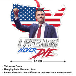 Charlie Kirk Legends Never Die Acrylic Ornament, Charlie Kirk Memorial Ornament, Pray For Charlie Kirk, Justice for Charlie Kirk Colored Ornament Charlie Kirk Legends Never Die Acrylic Ornament, Charlie Kirk Memorial Ornament, Pray For Charlie Kirk, Justice for Charlie Kirk Colored Ornament