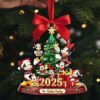 Christmas ornament featuring a miniature scene inside a clear bauble Christmas ornament featuring a miniature scene inside a clear bauble