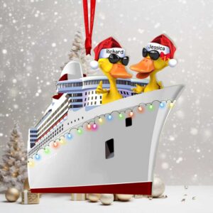 Cruise Ducks Personalized Ornament   Custom Shape Ornament  Gift For Christmas  Duck Ornament